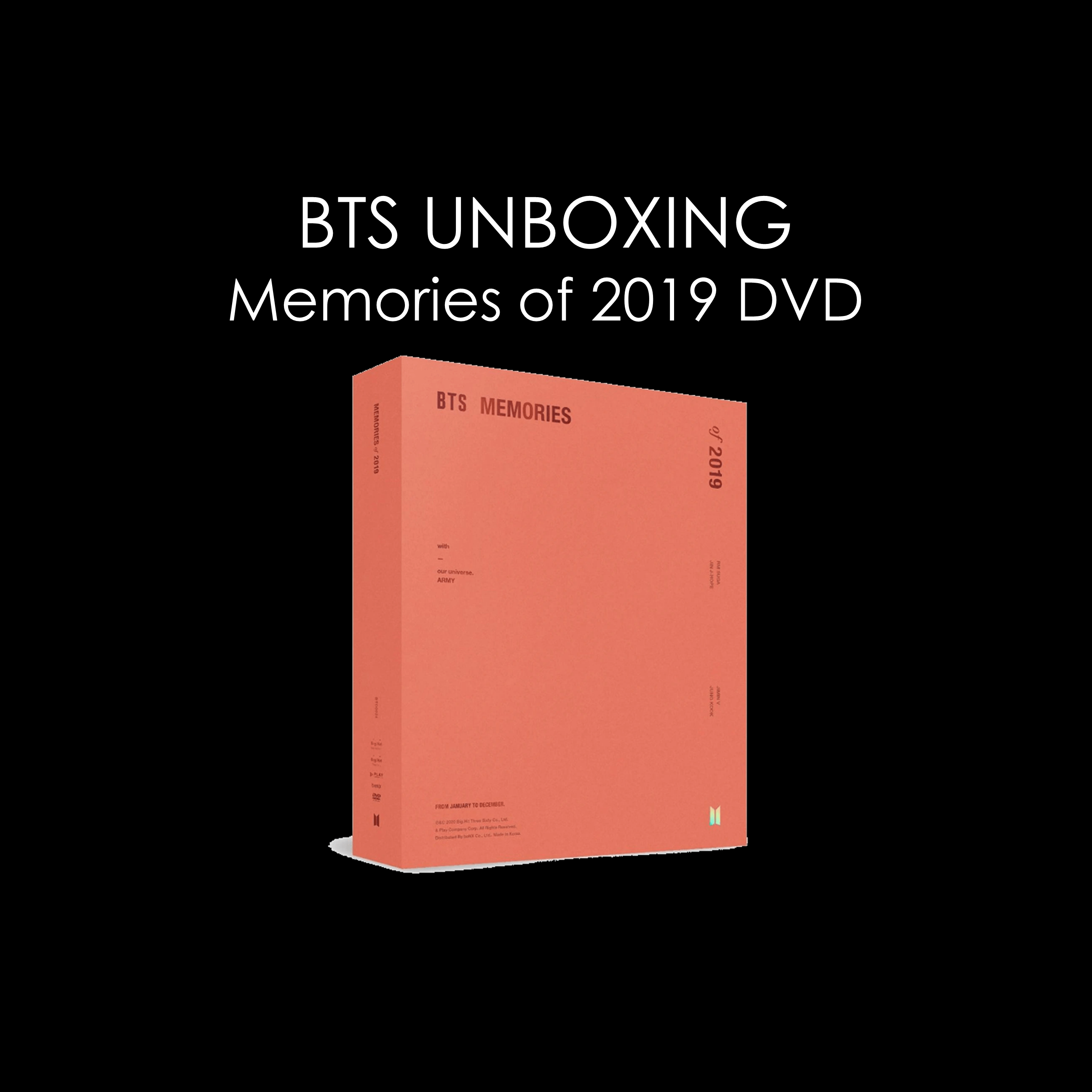 BTS Unboxing - Memories of 2019 DVD and Photobooks - Logan 