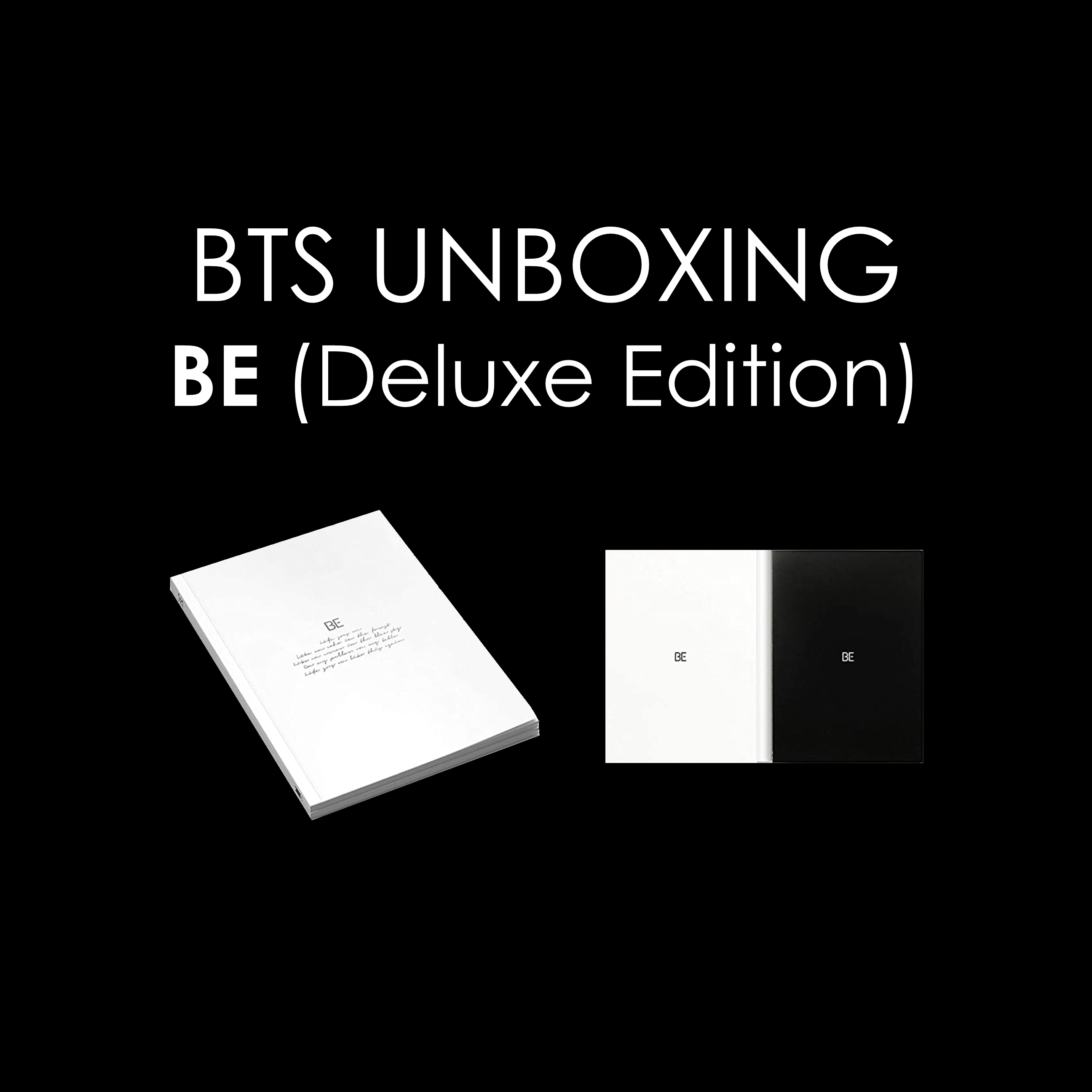 BTS Unboxing - BE (Deluxe Edition)