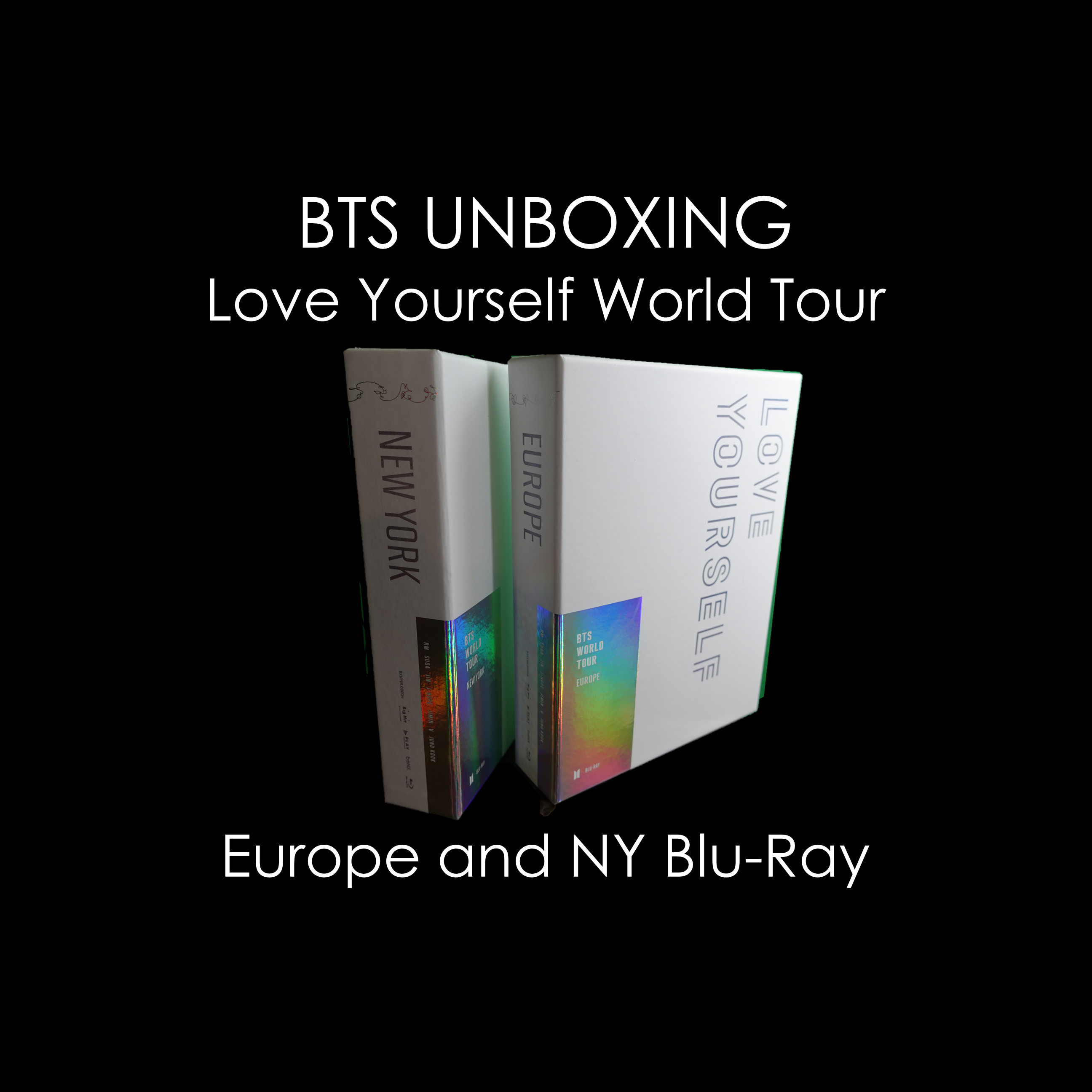 BTS Unboxing – Europe and NY Love Yourself World Tour BLU-RAY and 